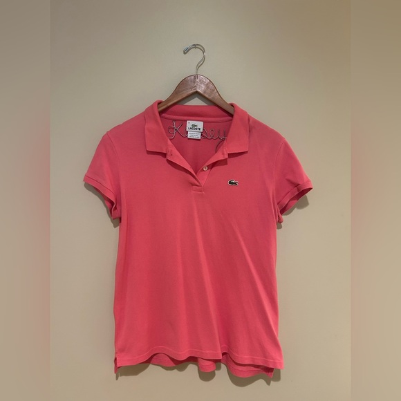 Lacoste Tops - Lacoste Women's Coral Short Sleeve Polo